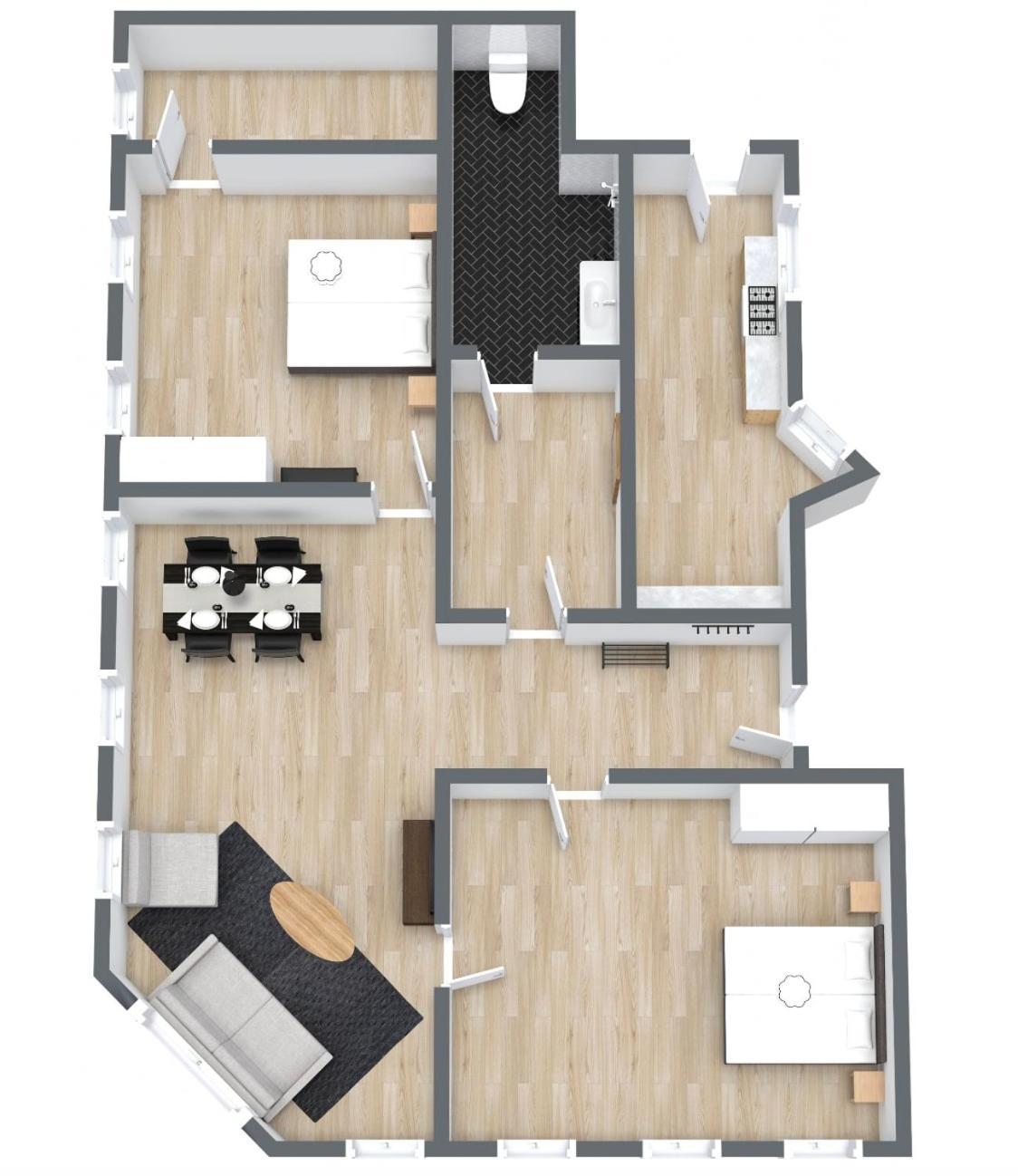 Spacious Tivoli Gardens Apartment W 3 Bedrooms Kopenhag Dış mekan fotoğraf
